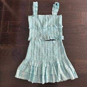 Saylor Celine floral printed matching skirt set